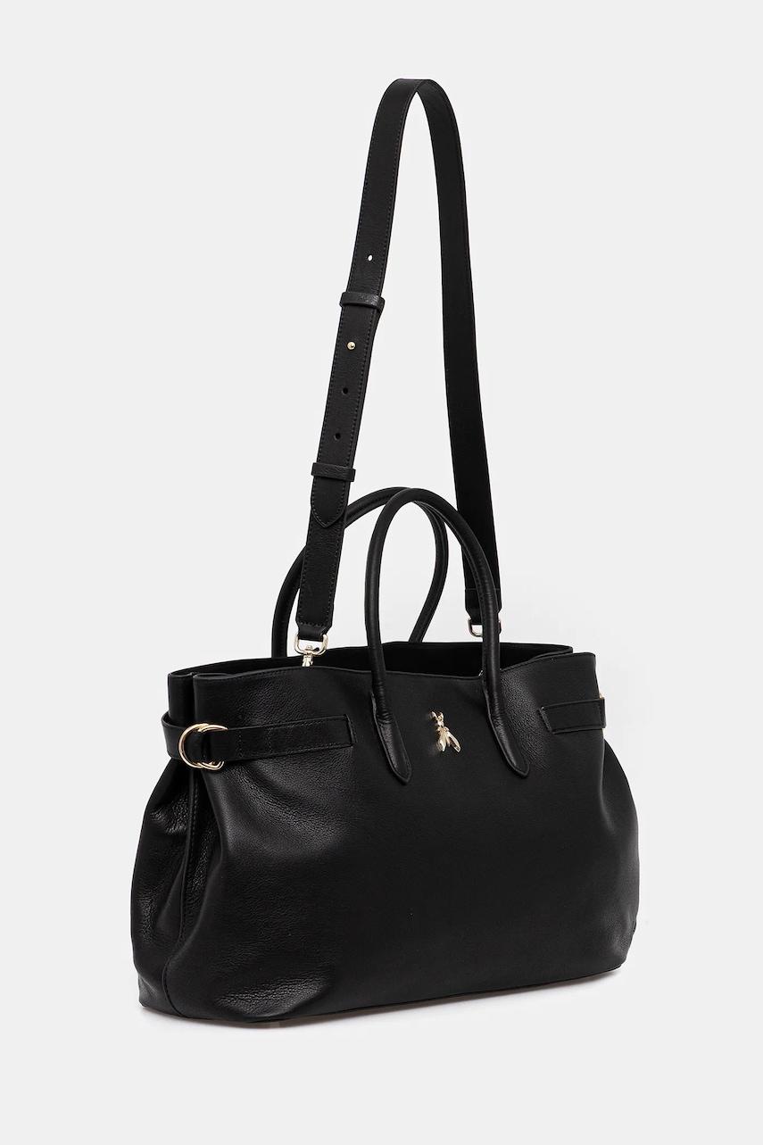 Кожаная сумочка Patrizia Pepe цвет чёрный 8B0270 L162 Кожаная сумочка Patrizia Pepe цвет чёрный 8B0270 L162