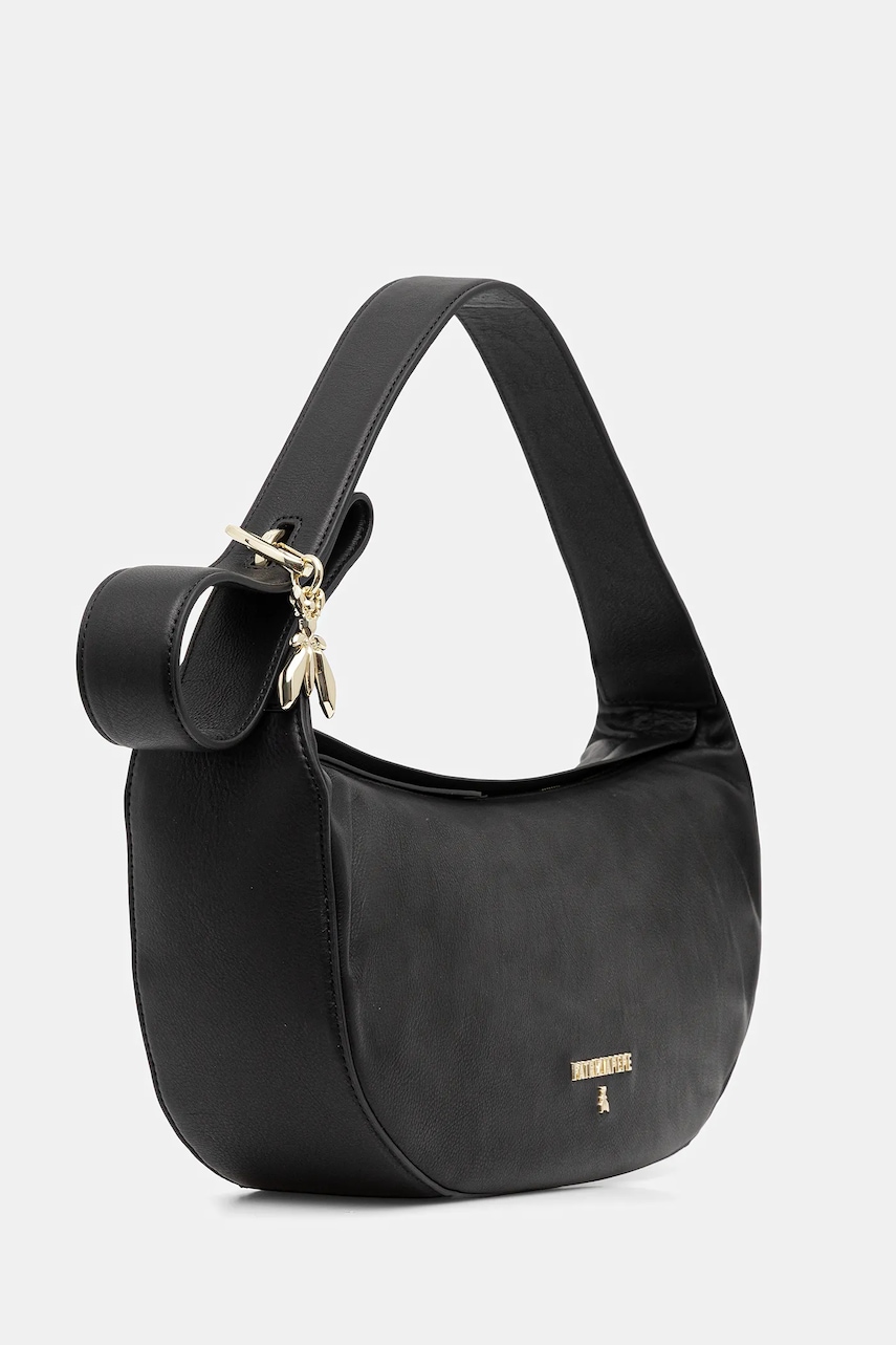 Кожаная сумочка Patrizia Pepe цвет чёрный 8B0274 L164 Кожаная сумочка Patrizia Pepe цвет чёрный 8B0274 L164