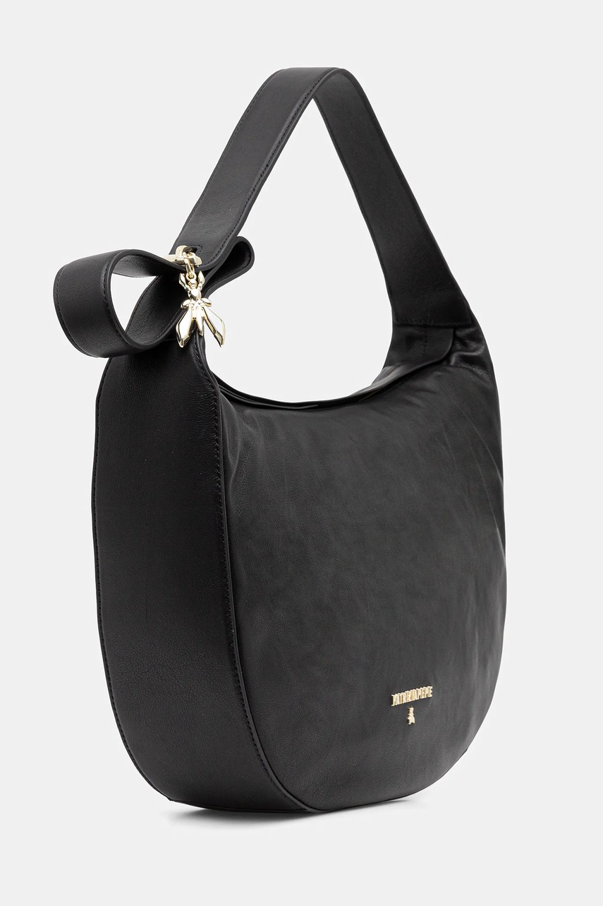 Кожаная сумочка Patrizia Pepe цвет чёрный 8B0278 L164