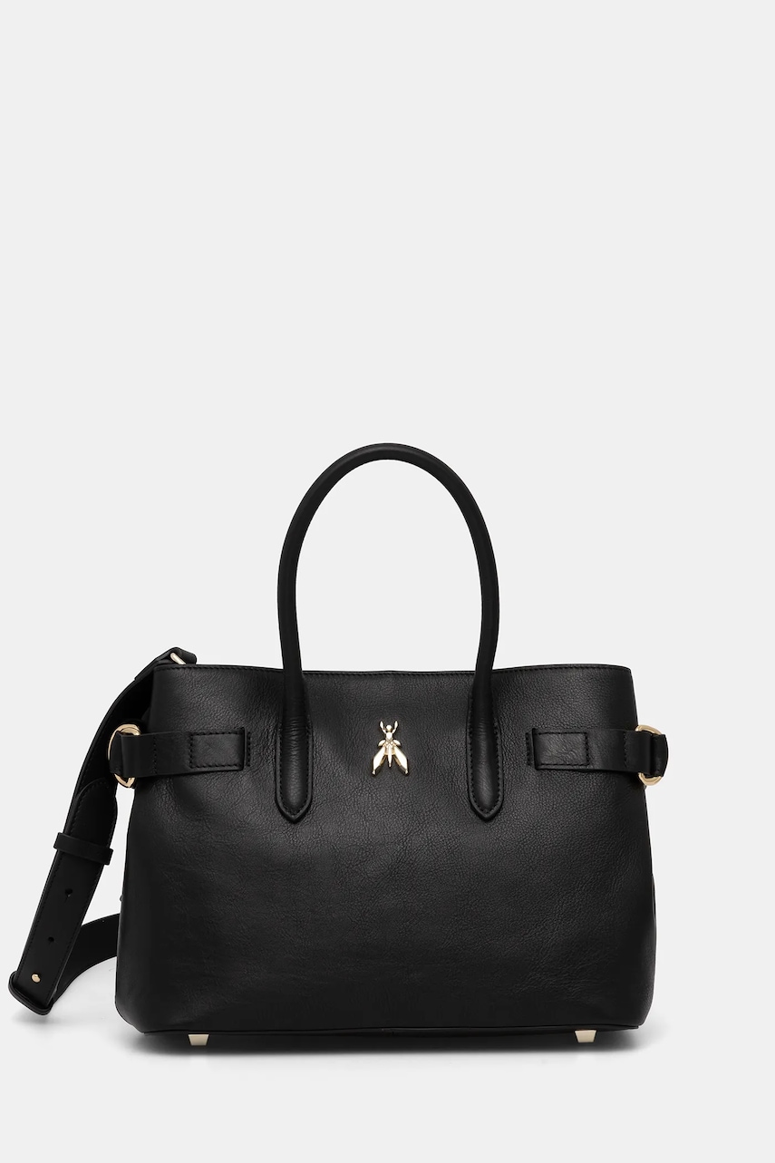 Kožená kabelka Patrizia Pepe černá barva, 8B0282 L162