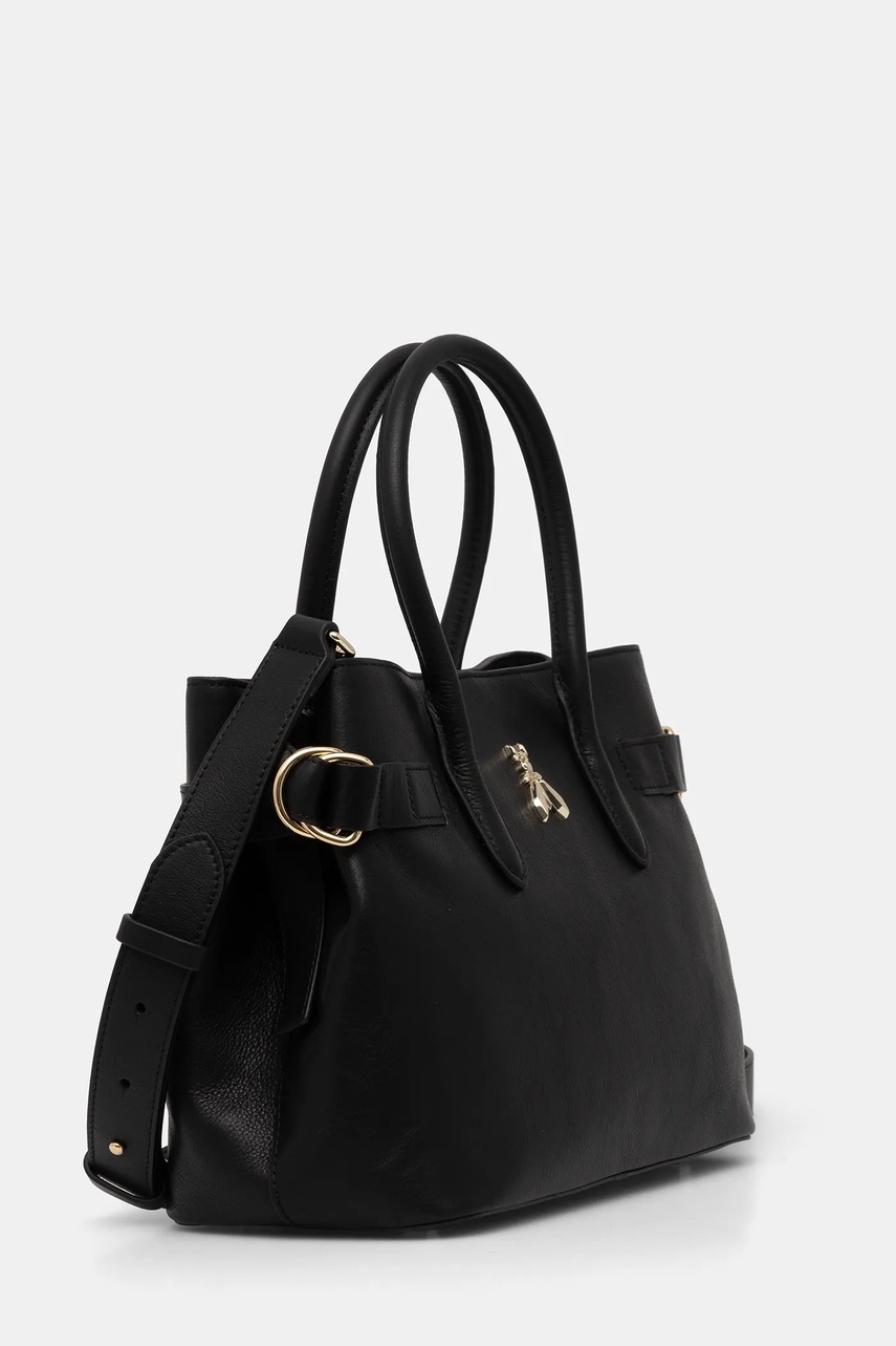 Кожаная сумочка Patrizia Pepe цвет чёрный 8B0282 L162