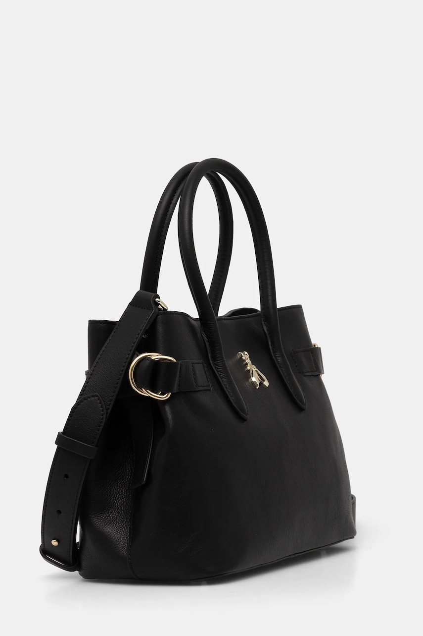 Кожаная сумочка Patrizia Pepe цвет чёрный 8B0282 L162 Кожаная сумочка Patrizia Pepe цвет чёрный 8B0282 L162