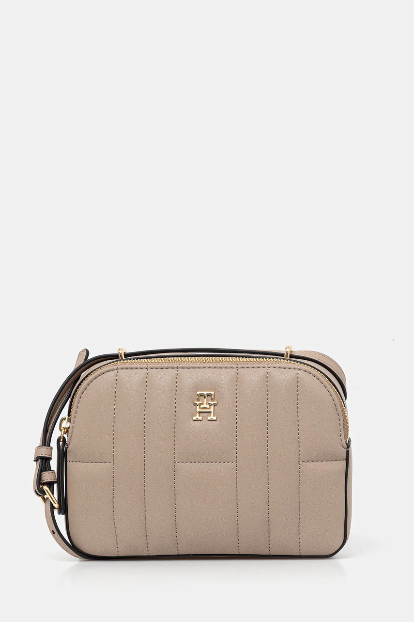 Levně Kabelka Tommy Hilfiger hnědá barva, AW0AW17453