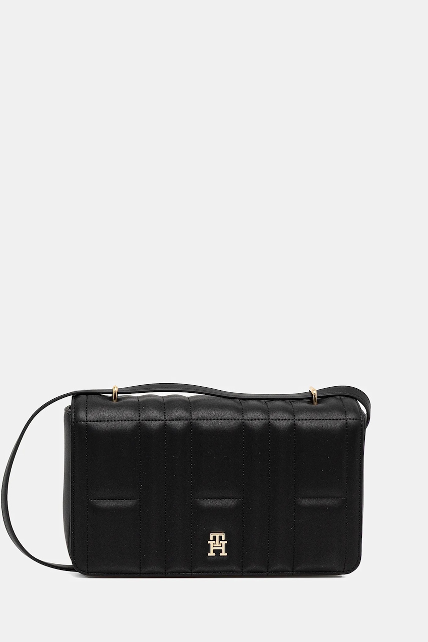 Levně Kabelka Tommy Hilfiger černá barva, AW0AW17454