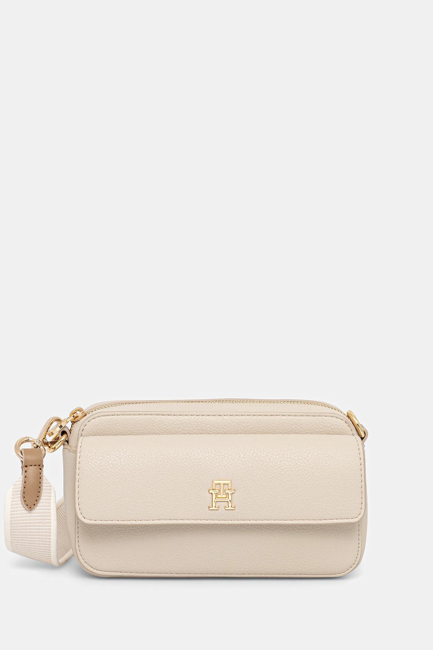 Levně Kabelka Tommy Hilfiger béžová barva, AW0AW17455