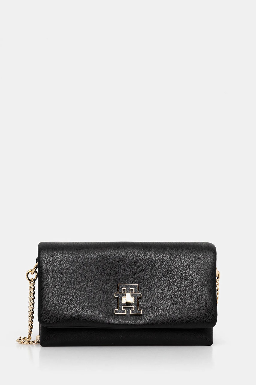 Levně Kabelka Tommy Hilfiger černá barva, AW0AW17462