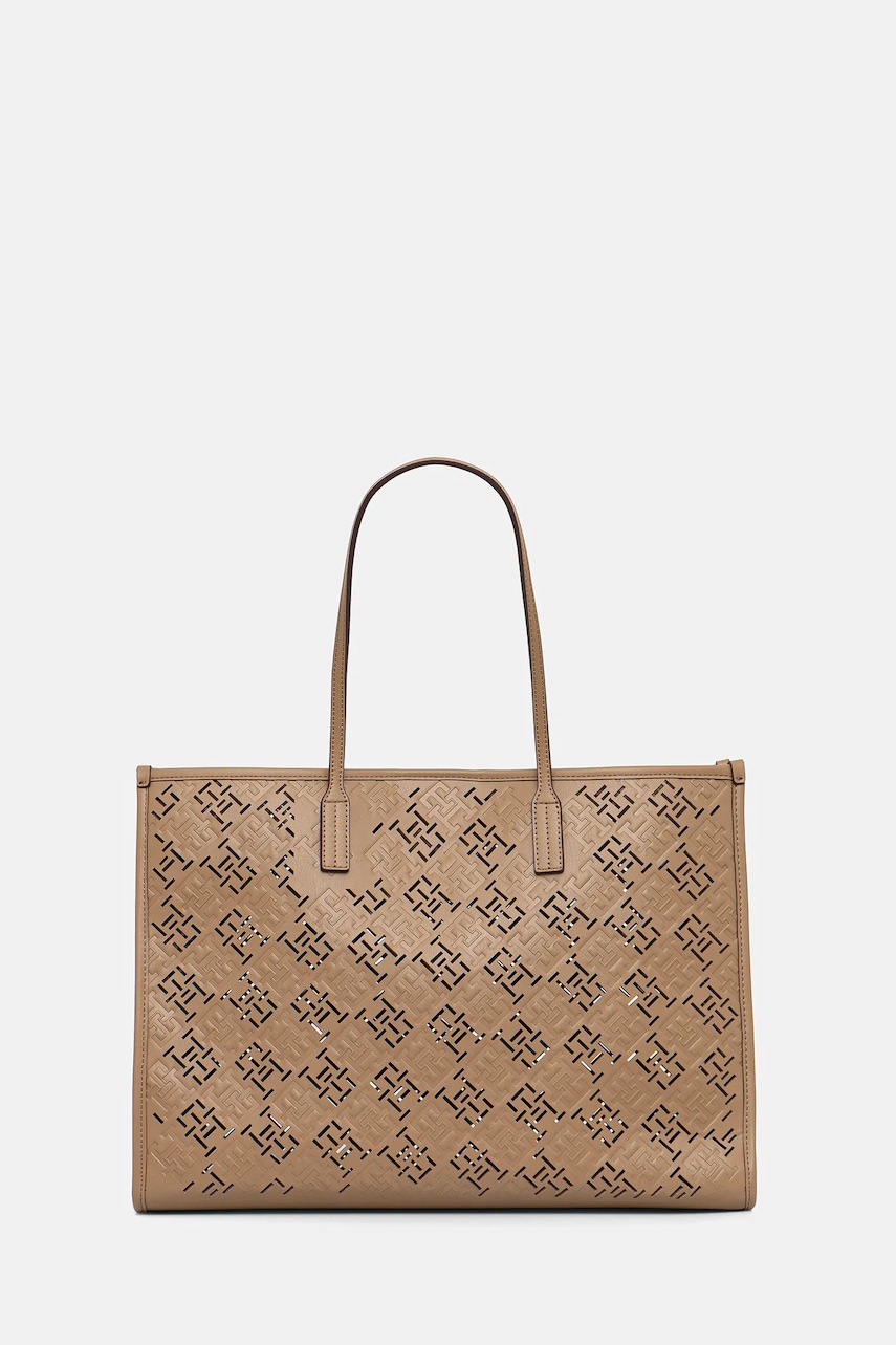 Levně Kabelka Tommy Hilfiger béžová barva, AW0AW17501