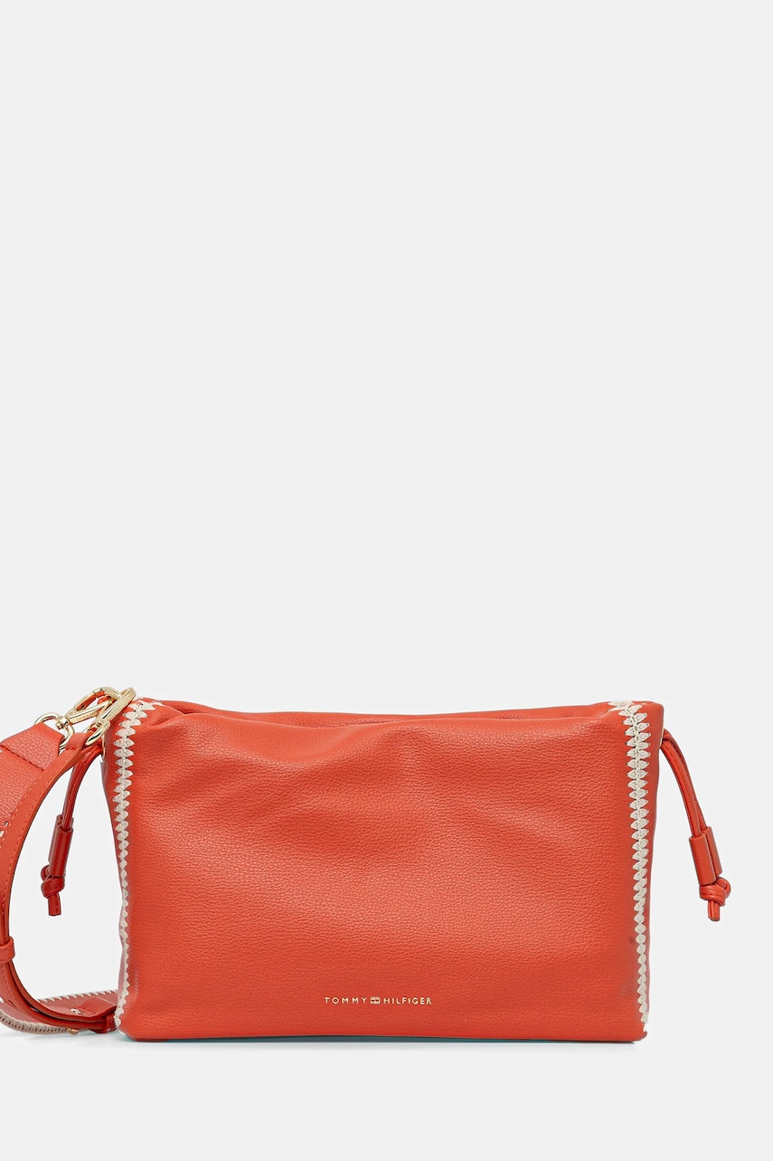 Levně Kabelka Tommy Hilfiger oranžová barva, AW0AW17541