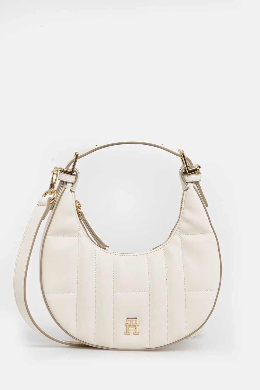 Levně Kabelka Tommy Hilfiger béžová barva, AW0AW17635