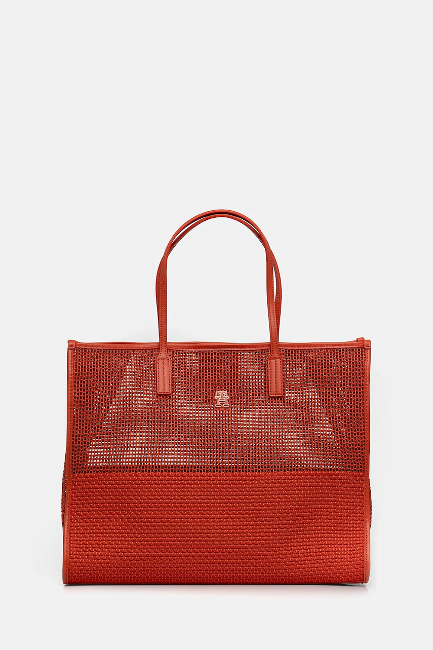 Levně Kabelka Tommy Hilfiger oranžová barva, AW0AW17640