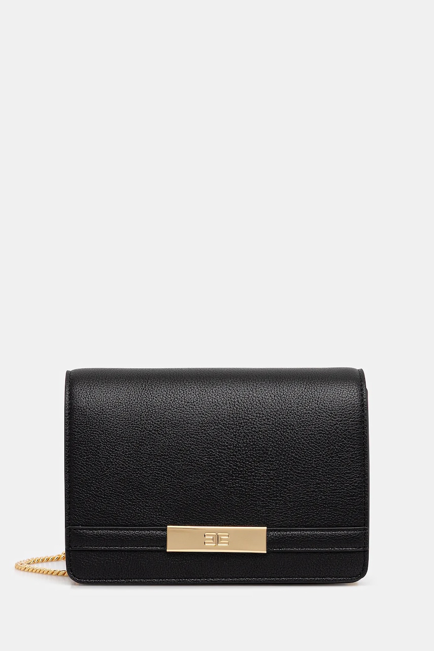 Kabelka Elisabetta Franchi černá barva, BS39A56E2