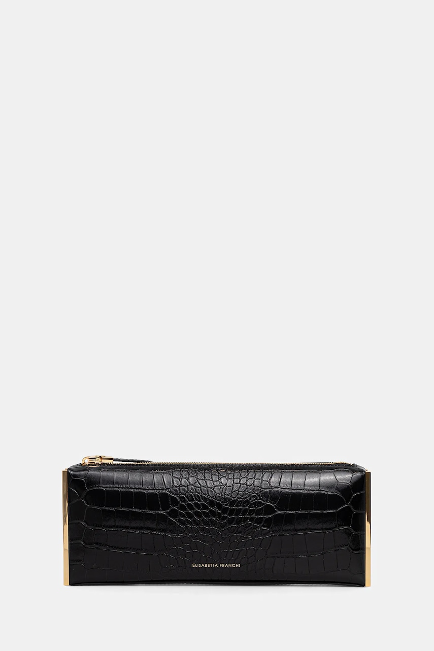 Elisabetta Franchi poșetă culoarea negru, BS52A56E2