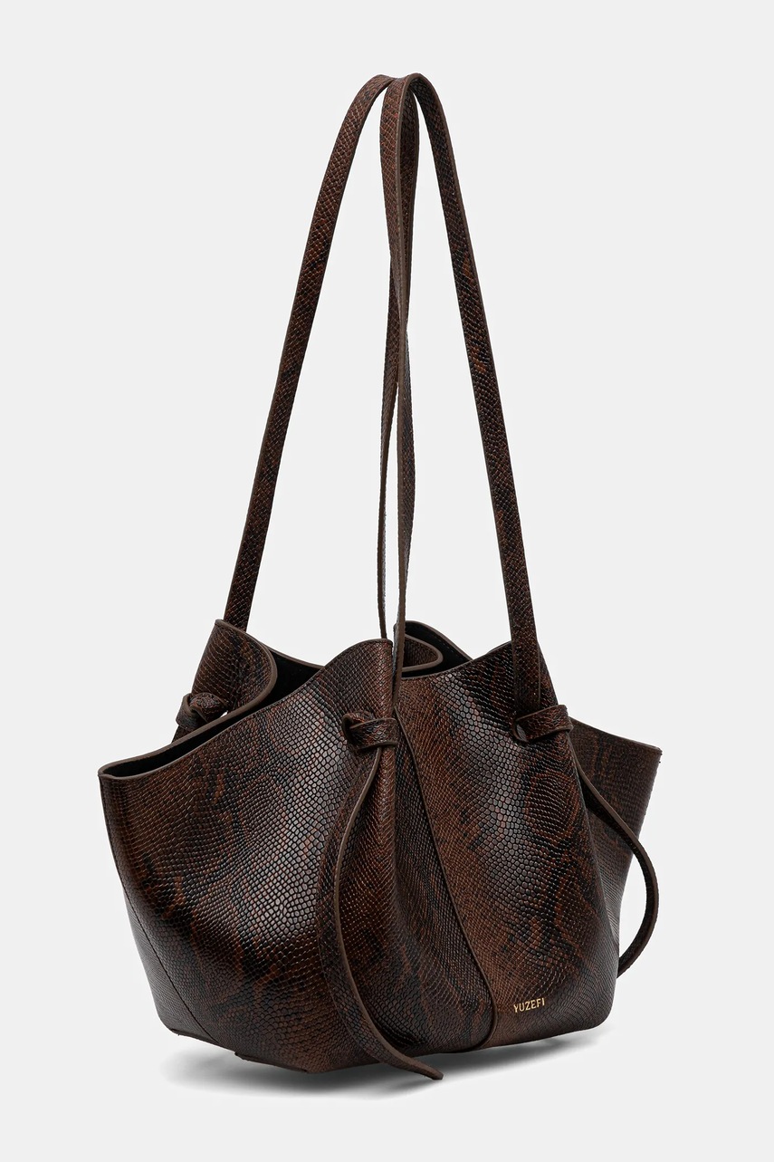 Кожаная сумочка Yuzefi MOCHI цвет коричневый YUZPF25-HB-MO-L062