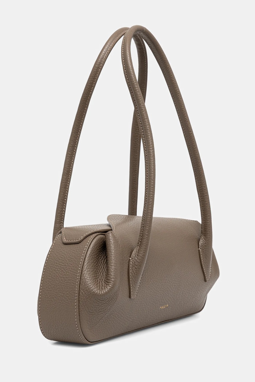 Δερμάτινη τσάντα Yuzefi OYSTER χρώμα: μπεζ, YUZSS25-HB-OYSB-L052 φωτογραφία