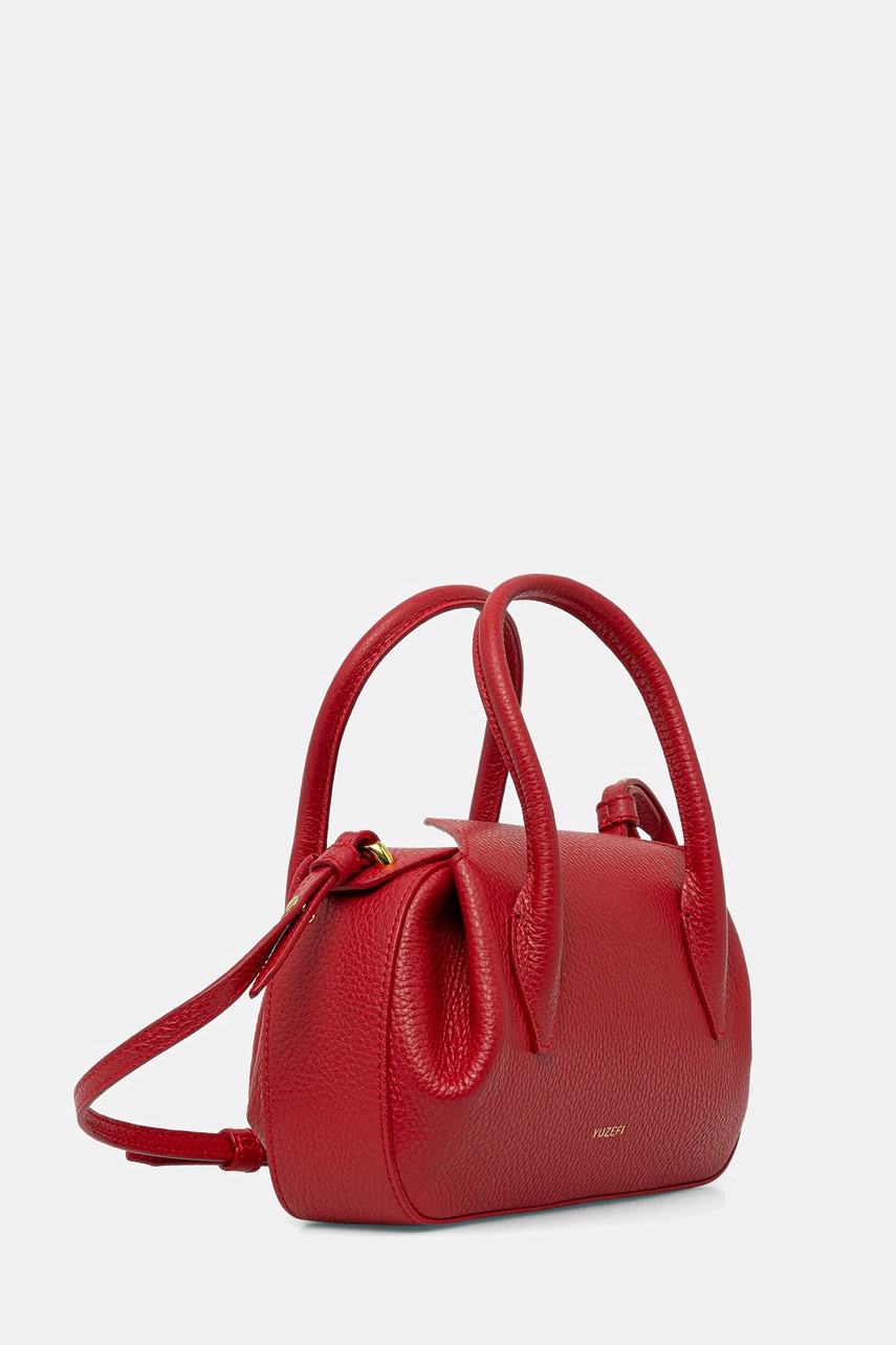 Δερμάτινη τσάντα Yuzefi OYSTER MINI DUFFLE χρώμα: κόκκινο, YUZPF25-HB-MOYD-L060 φωτογραφία