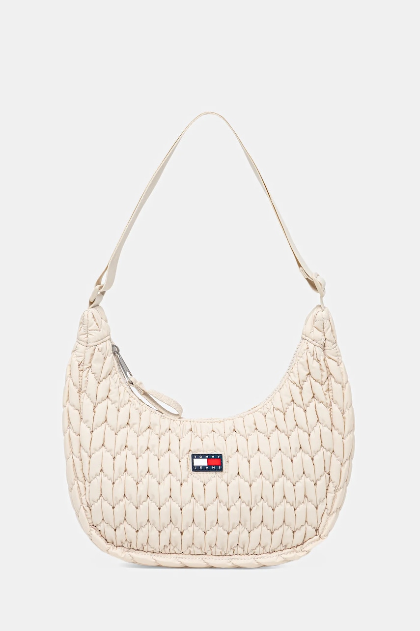 Tommy Jeans geantă culoarea bej, AW0AW17546