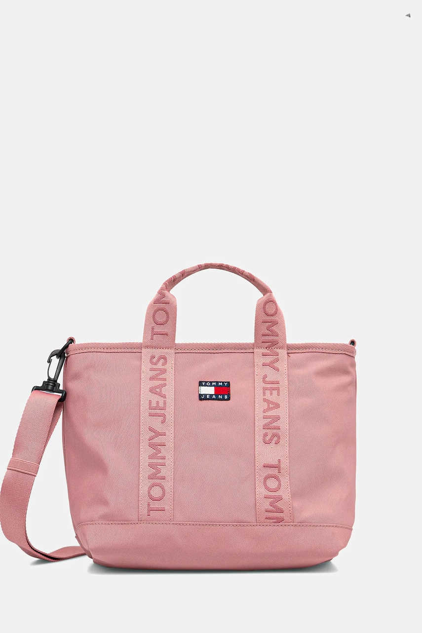 Tommy Jeans poșetă culoarea portocaliu, AW0AW17566