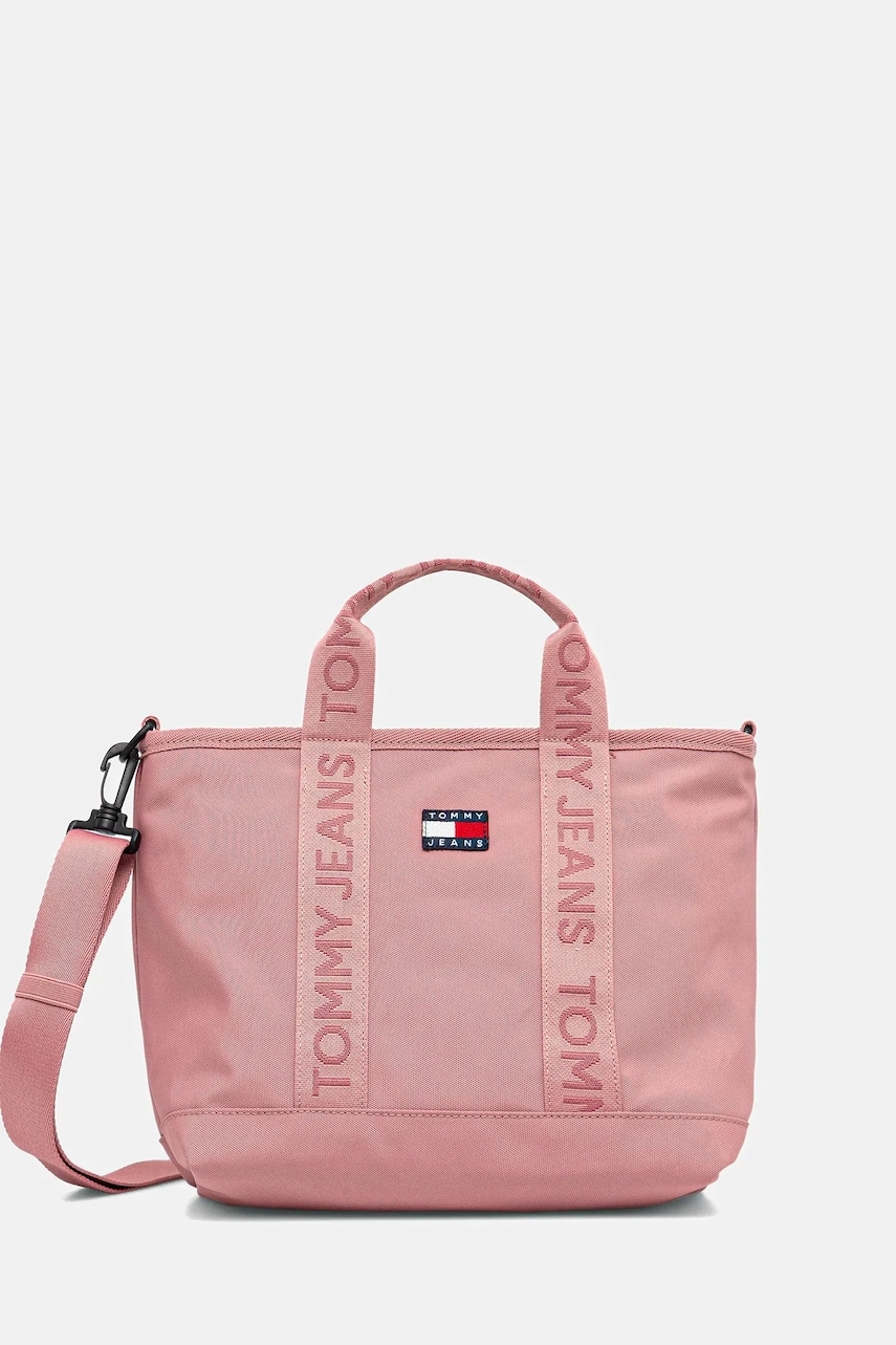 Tommy Jeans poșetă culoarea portocaliu, AW0AW17566