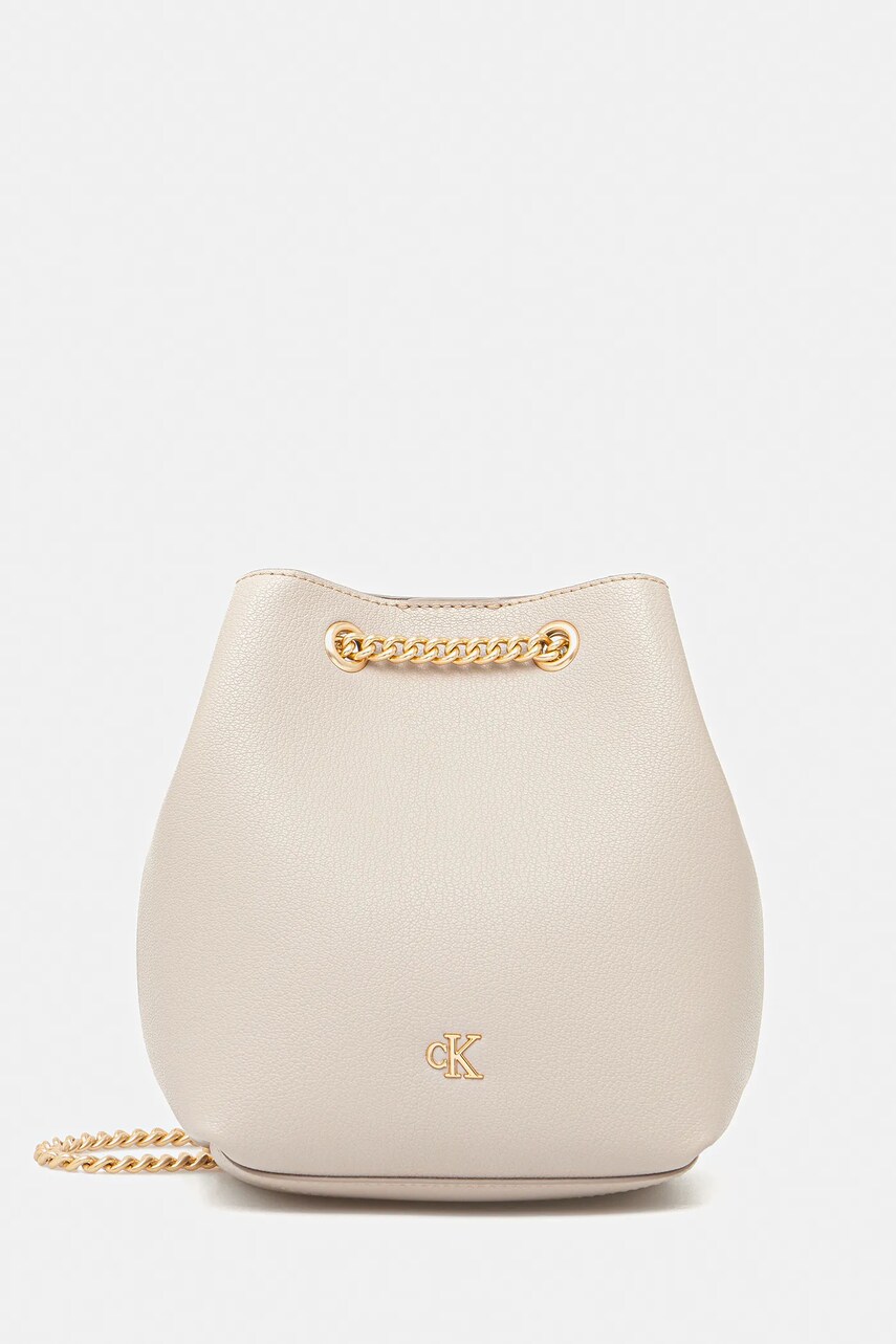 Levně Kabelka Calvin Klein béžová barva, LV04F3214G