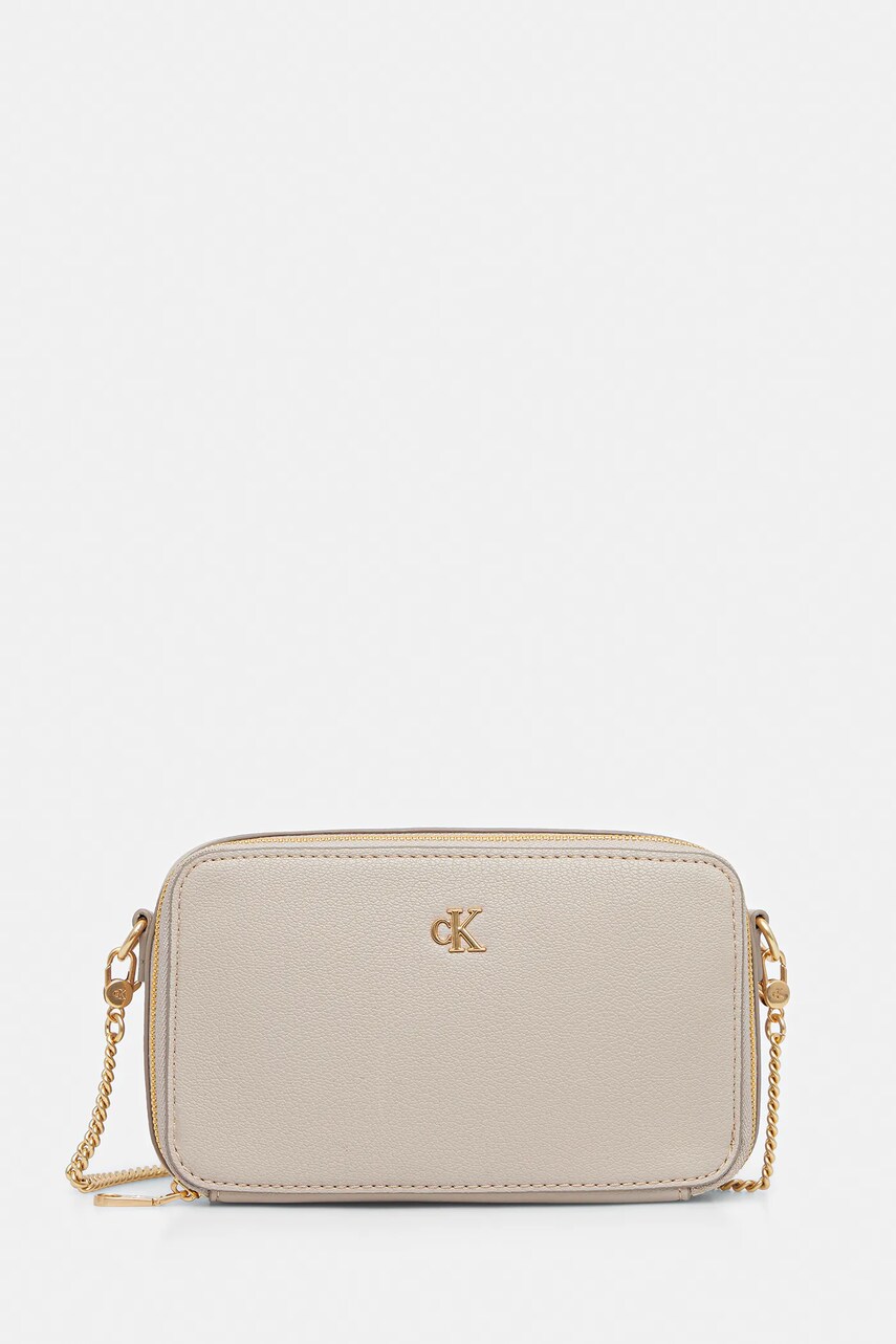 Levně Kabelka Calvin Klein béžová barva, LV04K1086G