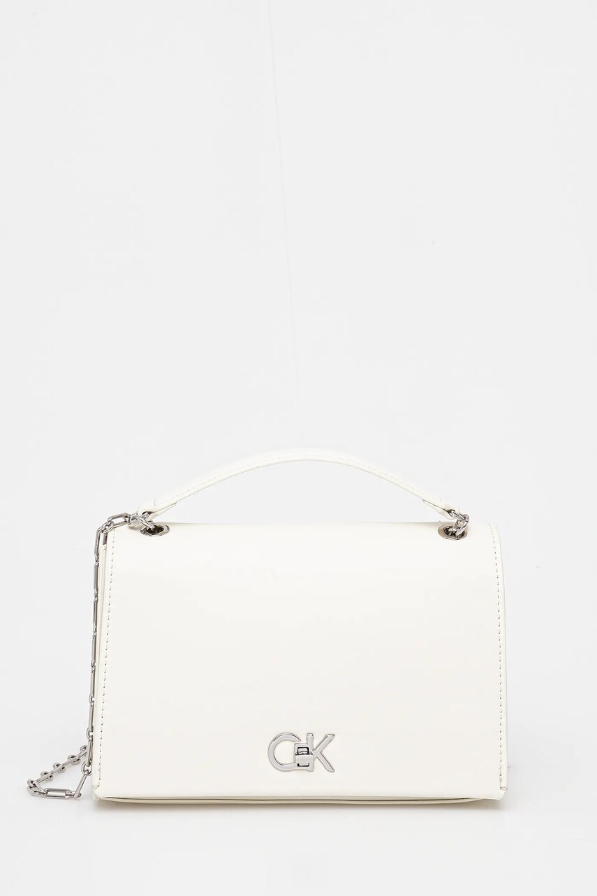 Levně Kabelka Calvin Klein bílá barva, LV04F3104G