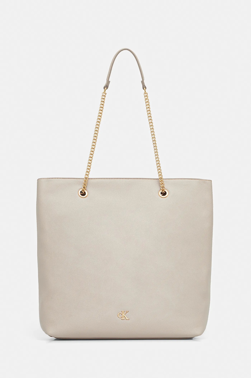 Levně Kabelka Calvin Klein béžová barva, LV04F3204G