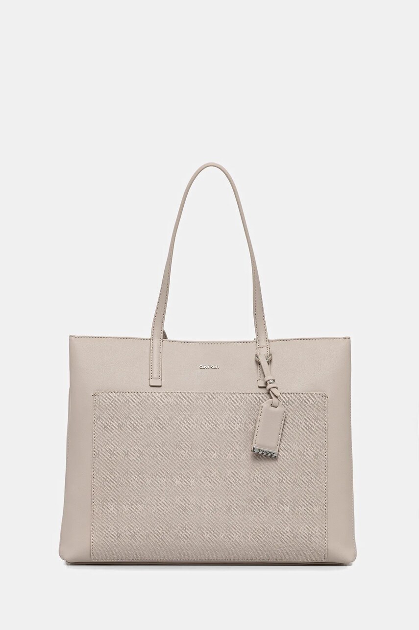 Levně Kabelka Calvin Klein béžová barva, LV04F3225G