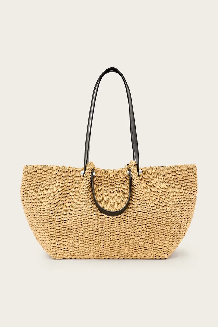 AllSaints poșetă ALLINGTON culoarea bej, W320XC