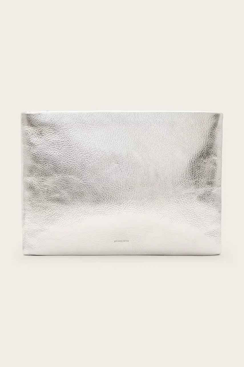 AllSaints poșetă piele BETTINA culoarea argintiu, W341XC