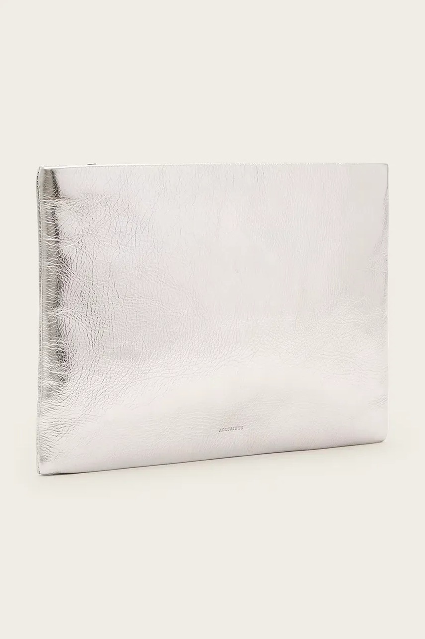 Кожаная сумка AllSaints BETTINA цвет серебрянный W341XC