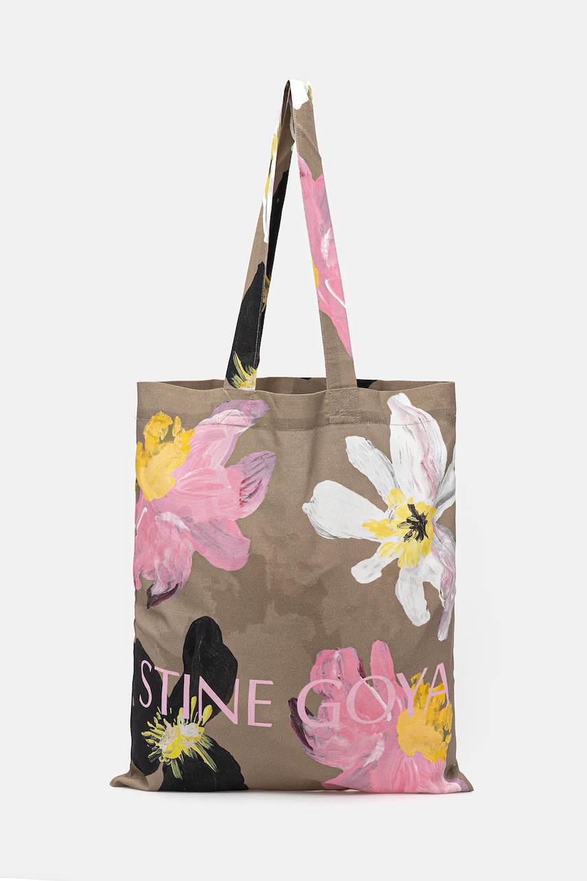 Stine Goya geantă de bumbac culoarea bej, SG-PF25-A016-2285