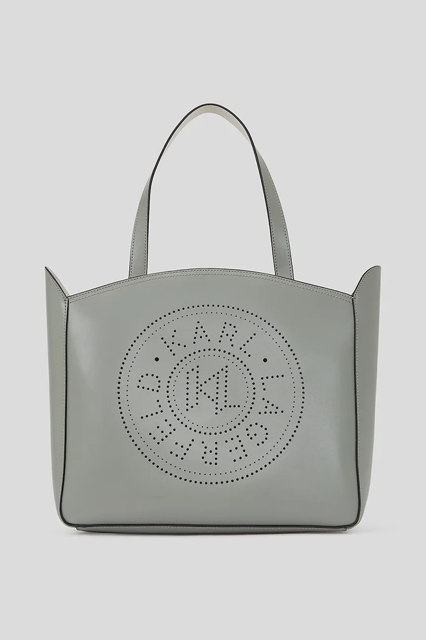 Karl Lagerfeld poșetă de piele culoarea gri, A3W30043