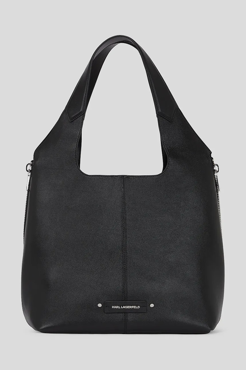 Karl Lagerfeld geanta de piele culoarea negru, A3W30080