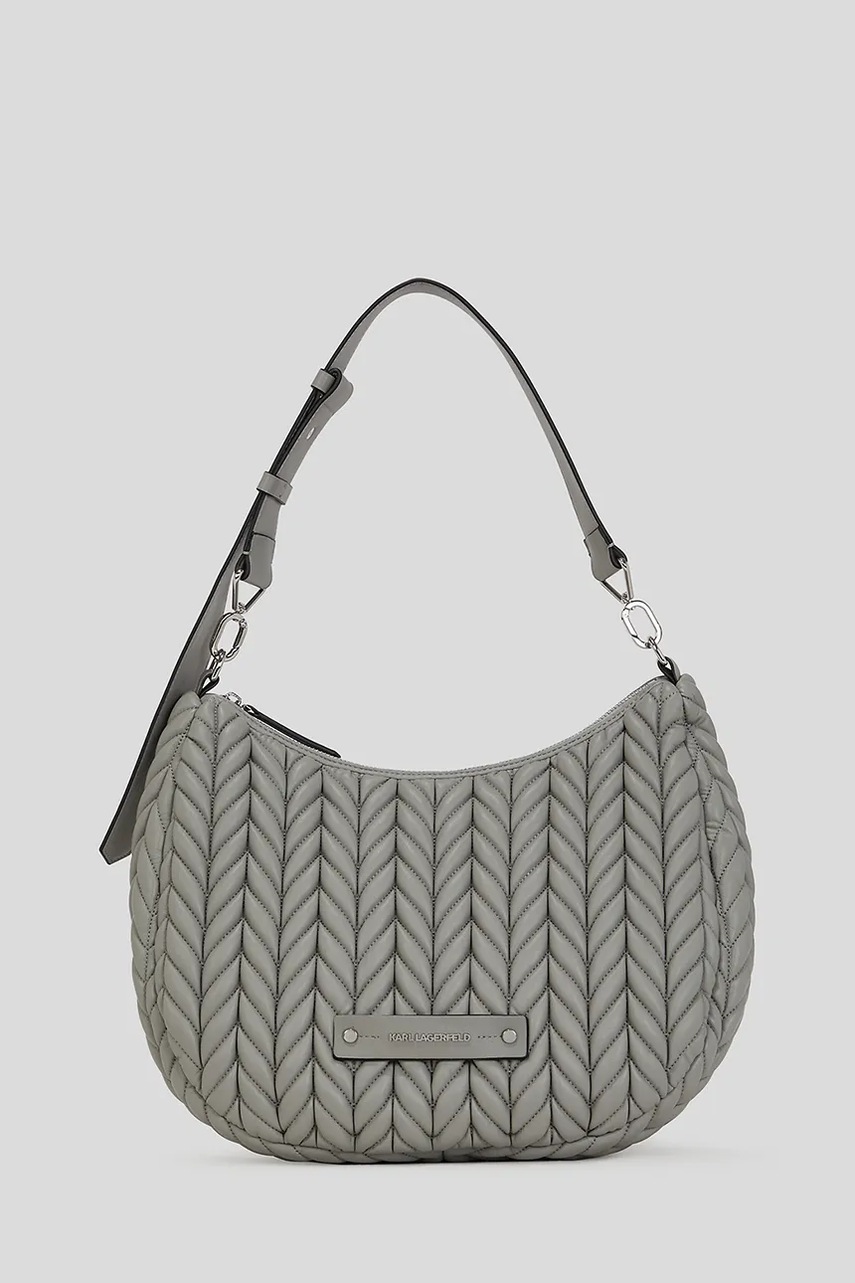 Karl Lagerfeld poșetă K/WEAVE culoarea gri, A3W30147