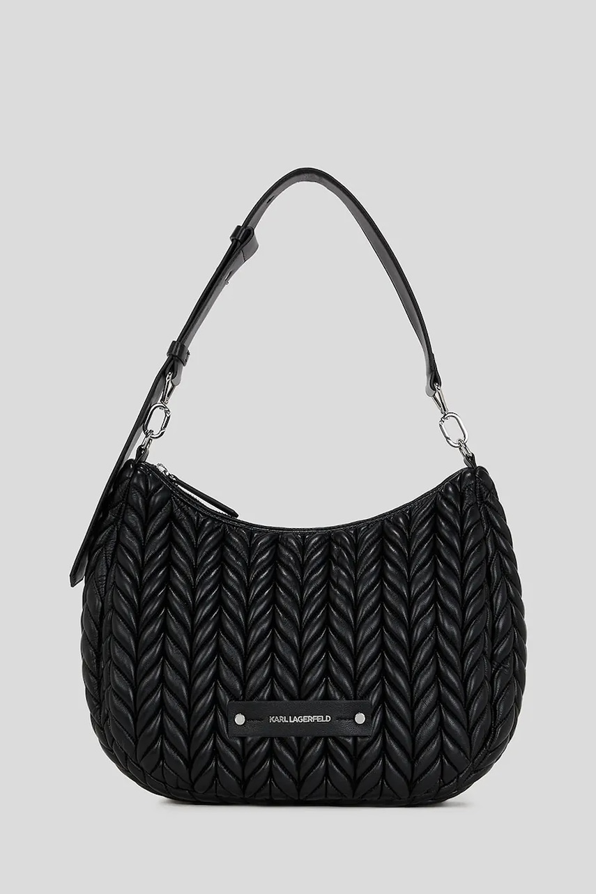 Karl Lagerfeld poșetă K/WEAVE culoarea negru, A3W30147