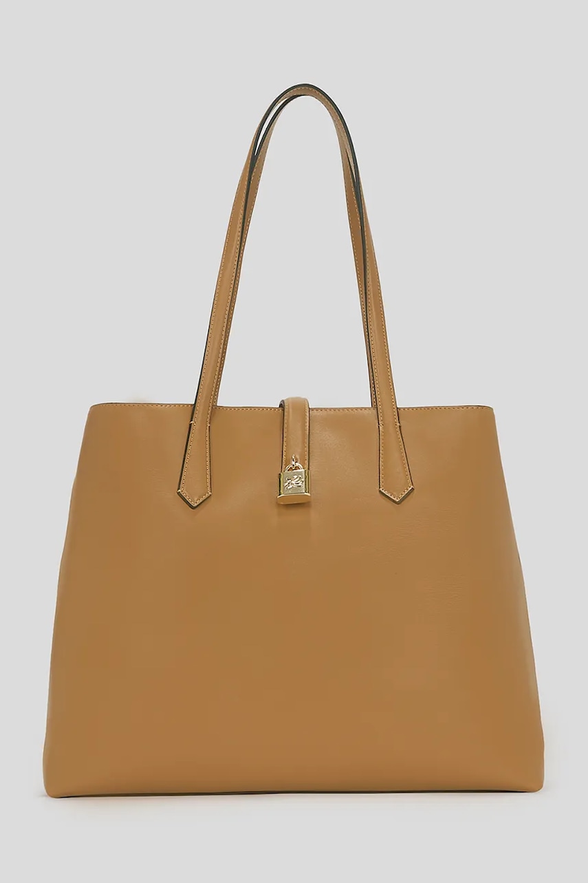 Karl Lagerfeld geantă de piele K/AUTOGRAPH culoarea maro, A3W30150