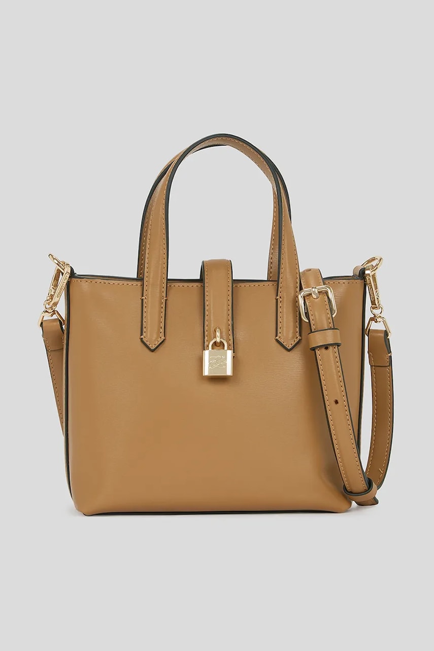 Karl Lagerfeld poseta de piele culoarea maro, A3W30151