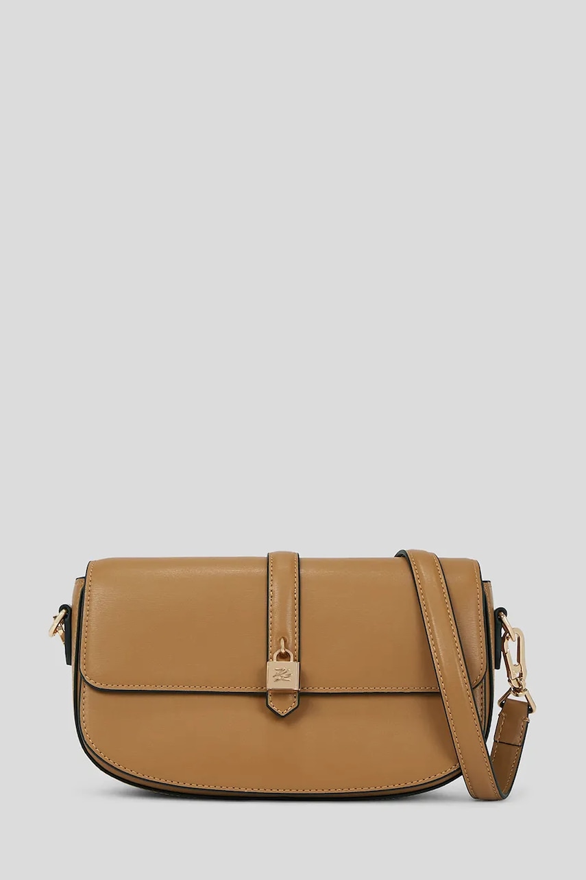 Karl Lagerfeld poșetă de piele K/AUTOGRAPH culoarea maro, A3W30152