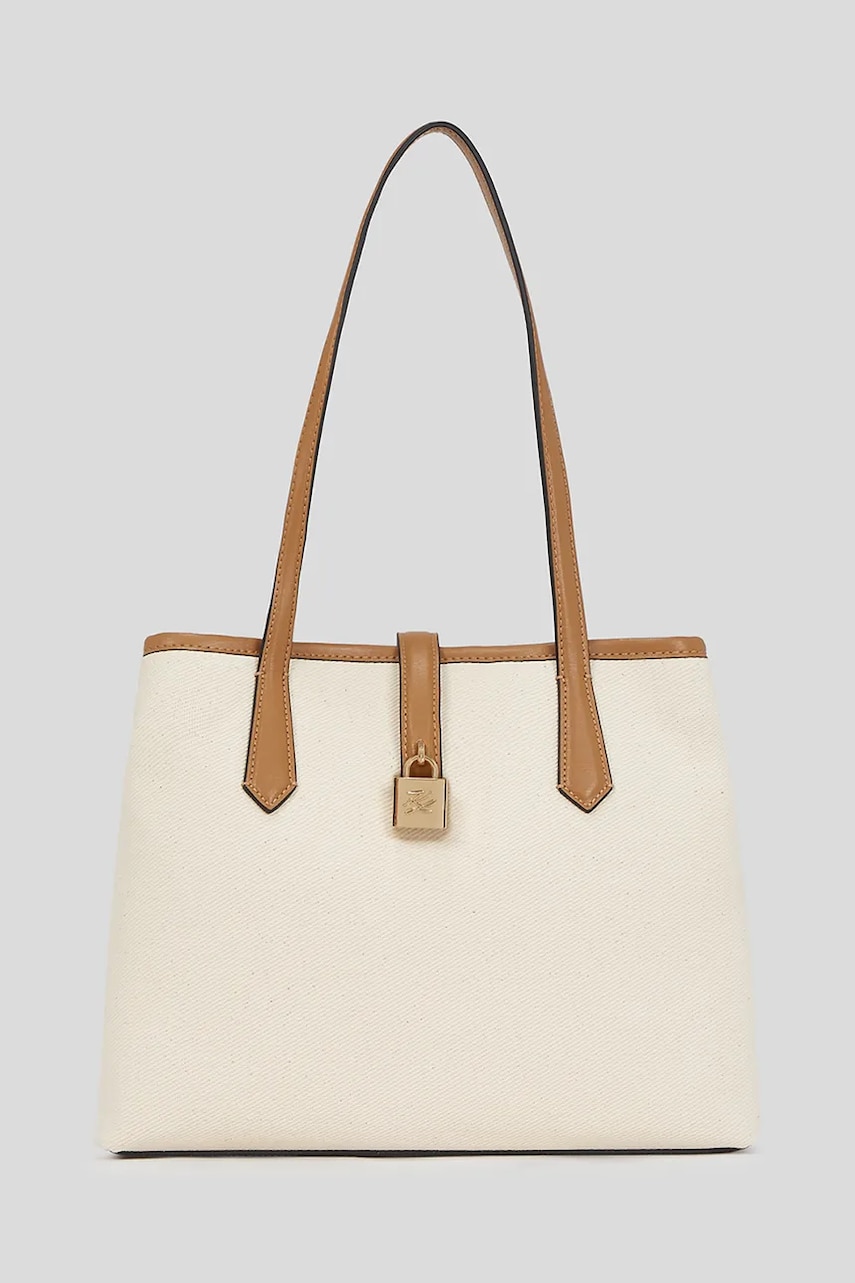 Karl Lagerfeld geantă K/AUTOGRAPH culoarea bej, A3W30305