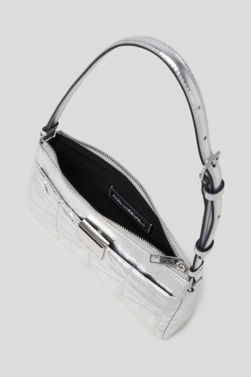 Karl Lagerfeld bőr táska ezüst, A3W30311 termék 2. képe