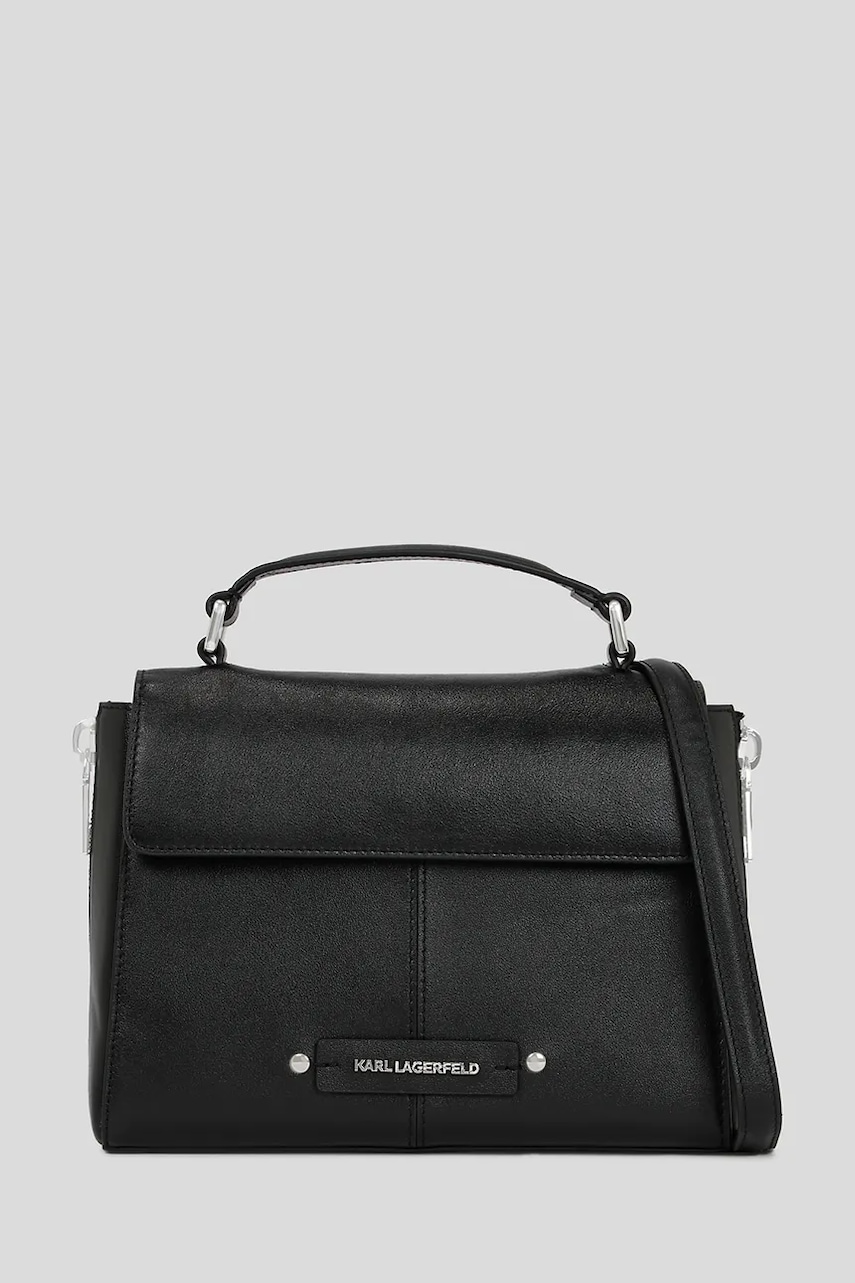 Karl Lagerfeld poșetă de piele K/HARDWARE culoarea negru, A3W30338