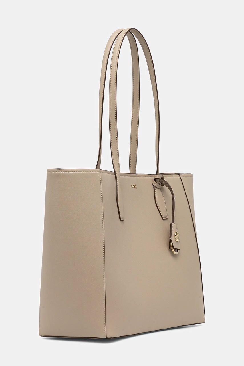 Кожаная сумочка BOSS цвет бежевый 50547750