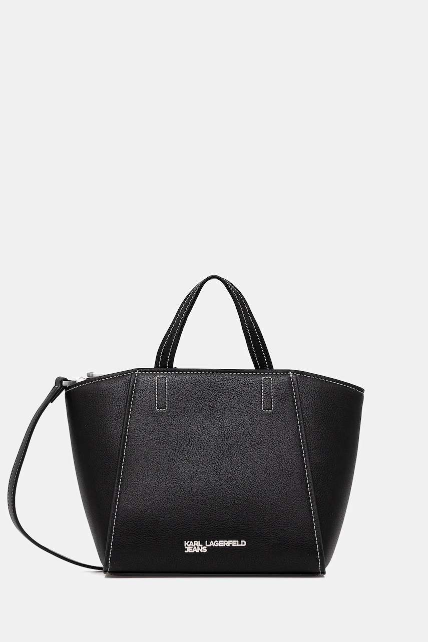 Karl Lagerfeld Jeans poșetă culoarea negru, A3W30008