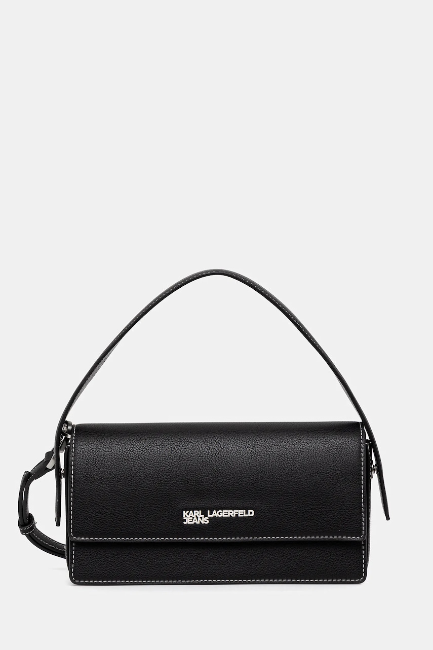 Karl Lagerfeld Jeans poșetă culoarea negru, A3W30010