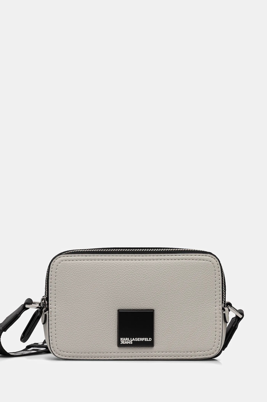 Karl Lagerfeld Jeans poșetă culoarea violet, A3W30202