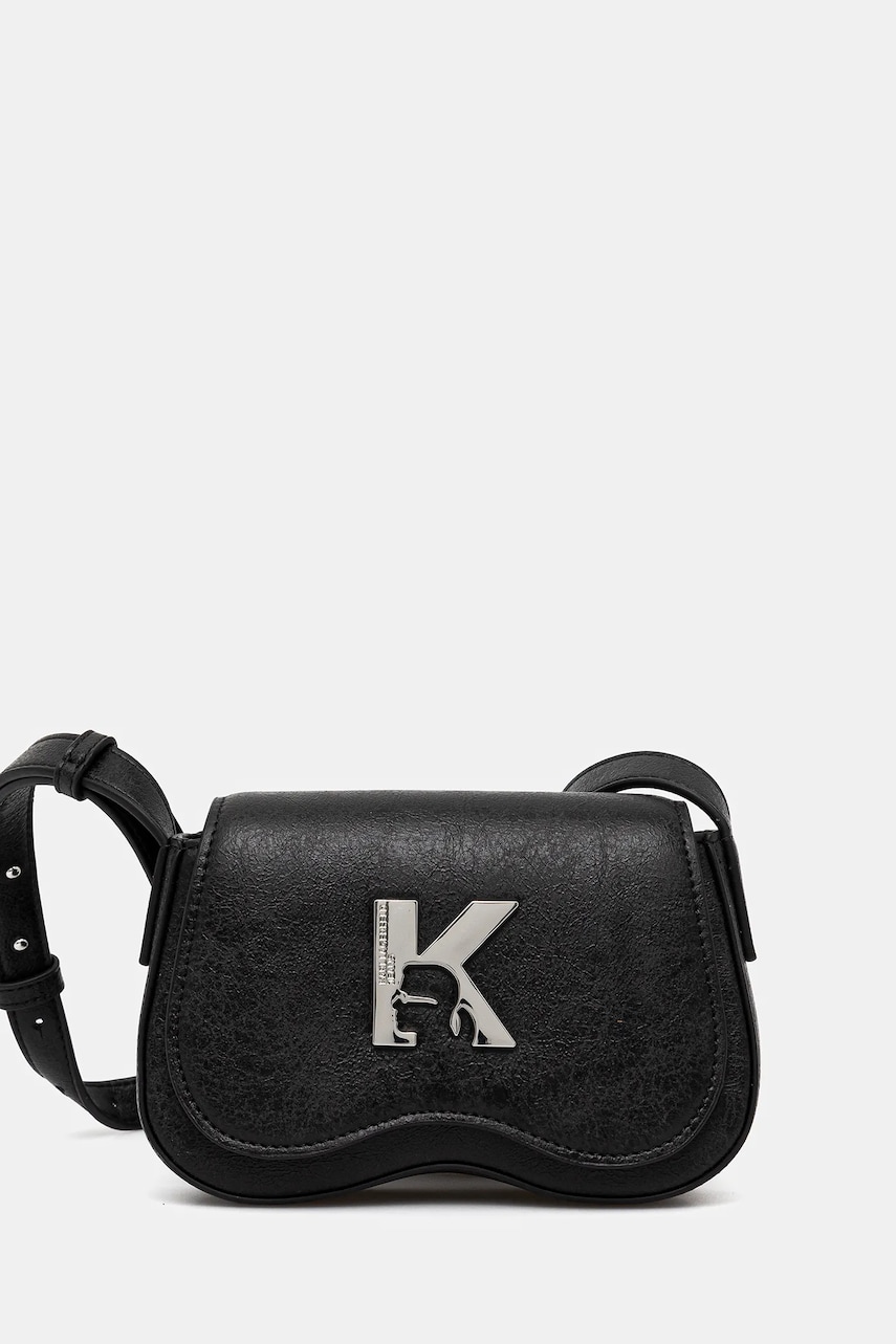 Karl Lagerfeld Jeans poșetă culoarea negru, A3W30214