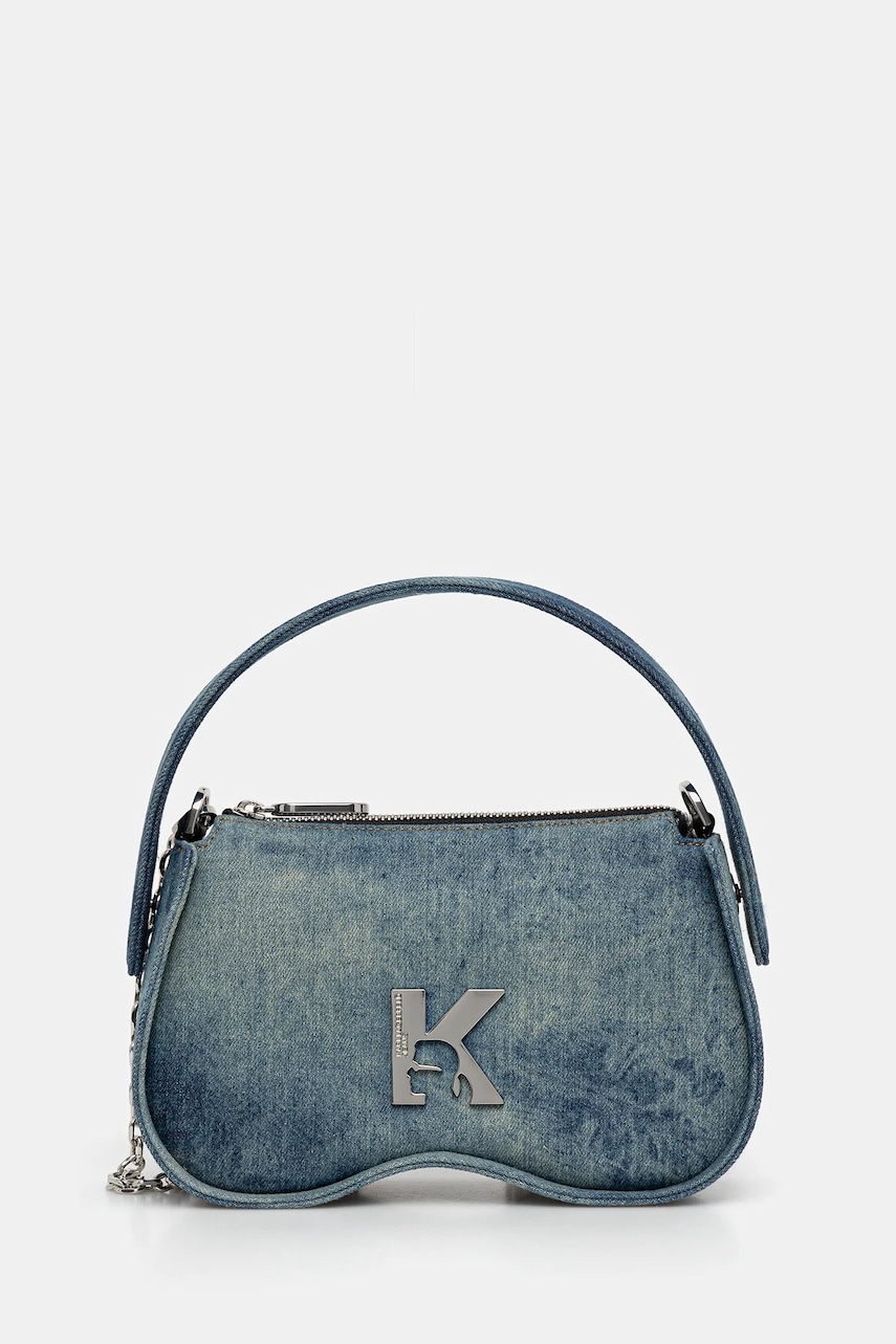 Levně Kabelka Karl Lagerfeld Jeans modrá barva, A3W30217