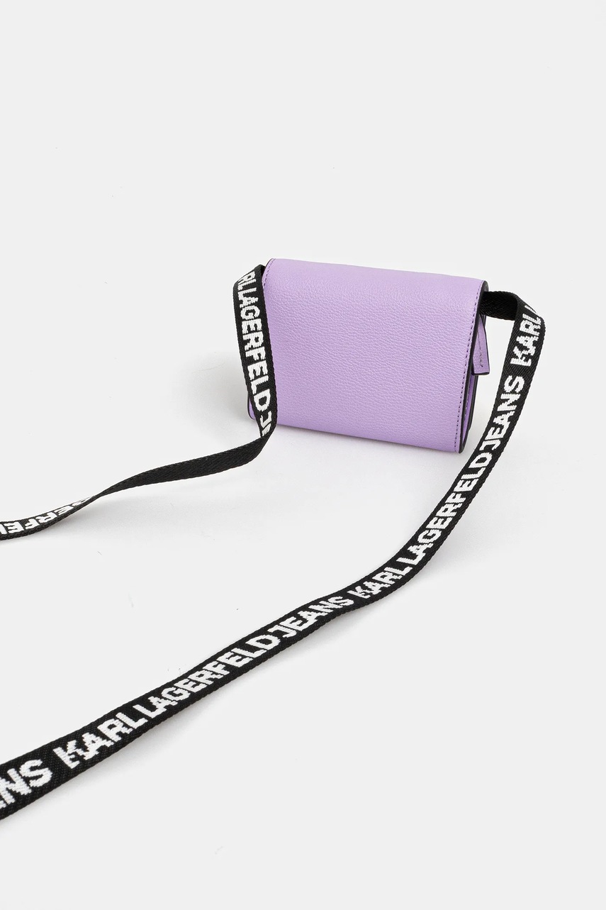 Τσάντα Karl Lagerfeld Jeans χρώμα: μοβ, A3W32057 φωτογραφία