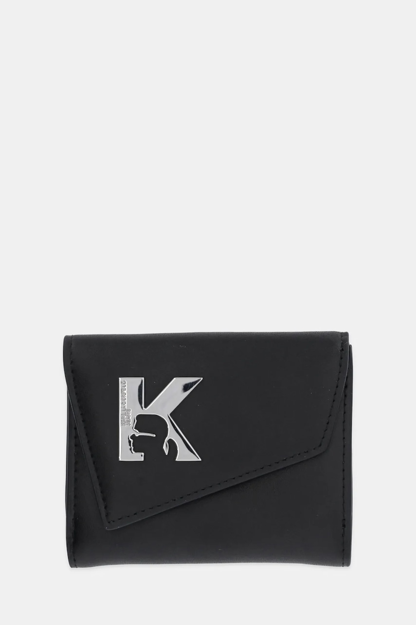 Karl Lagerfeld Jeans portofel de piele culoarea negru, A3W32068