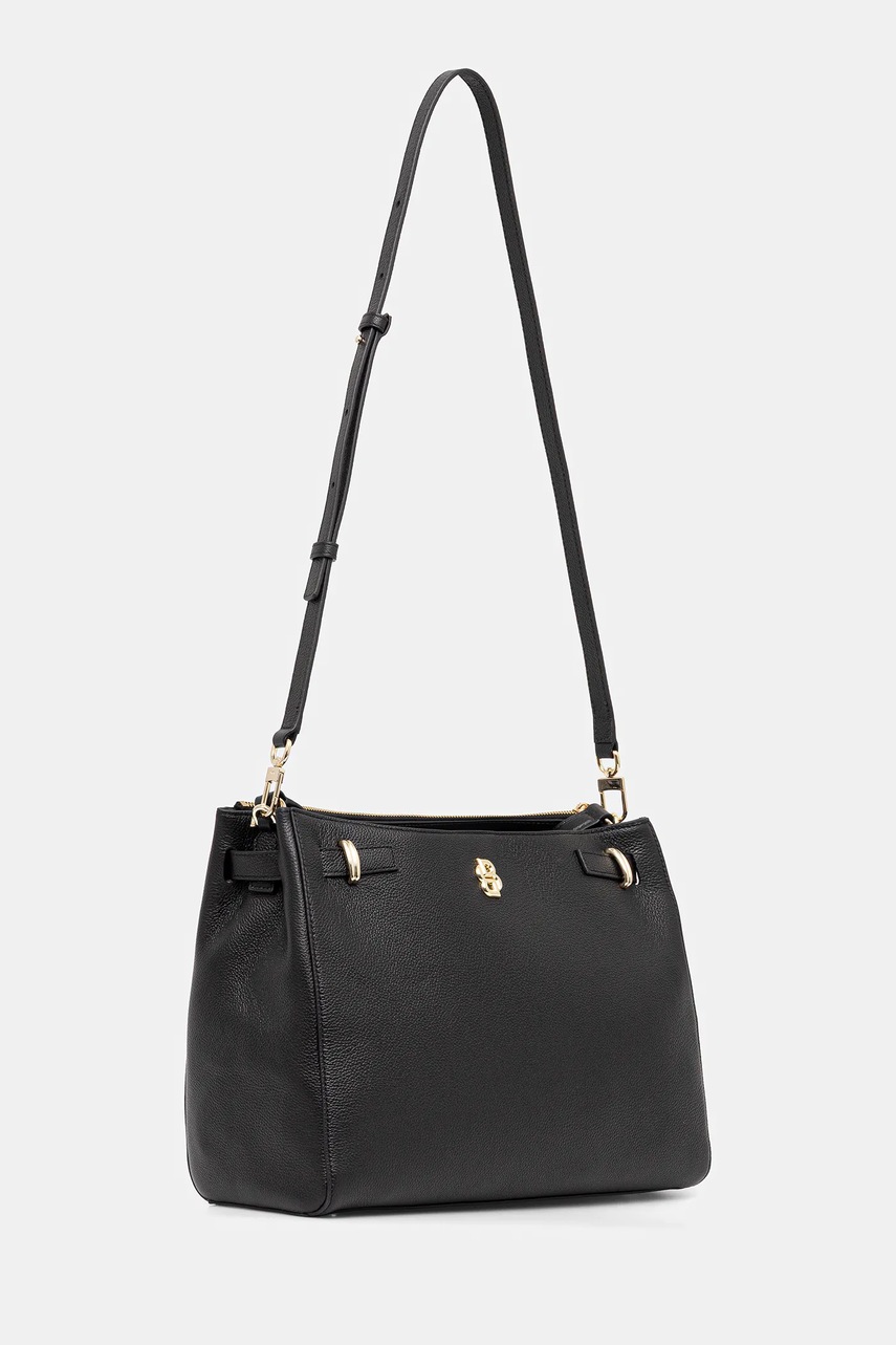 Кожаная сумочка BOSS цвет чёрный 50547714